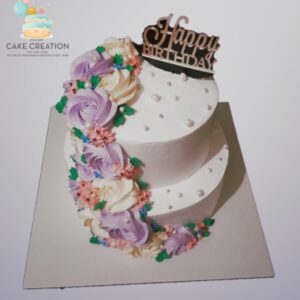 Floral Tier Cake | Cake Creation | Cake Delivery Online | Bangalore’s Best Baker