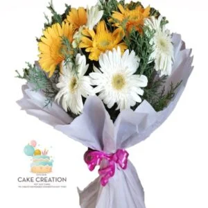 Gerbera Flower Bouquet | Cake Creation | Cake Delivery Online | Bangalore’s Best Baker