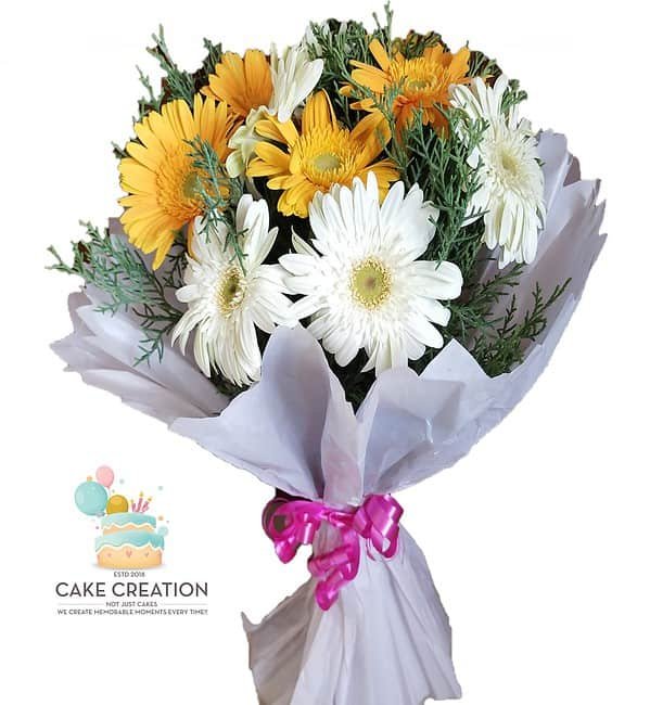 Gerbera Flower Bouquet | Cake Creation | Cake Delivery Online | Bangalore’s Best Baker