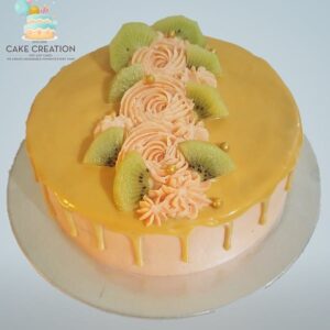 Kiwi Mango Fruit Cake - Cake Creation