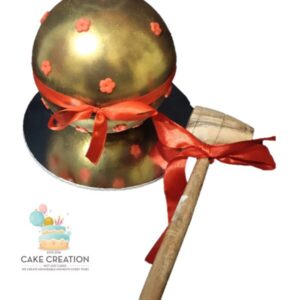 Golden Pinata Dome Cake | Cake Creation