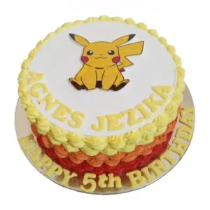Pikachu Cream Cake