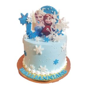 Elsa and Anna Frozen Cake