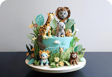 Jungle Theme Cakes-1